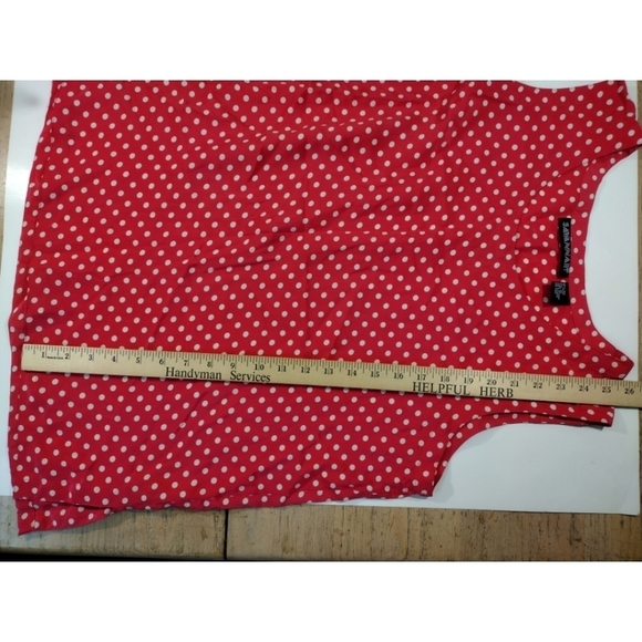 Savannah silk raspberry polka dot tank - Picture 4 of 7
